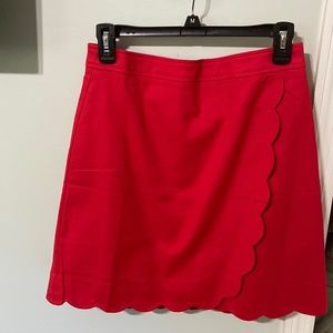 NEW WITH TAG - J Crew Red Skirt